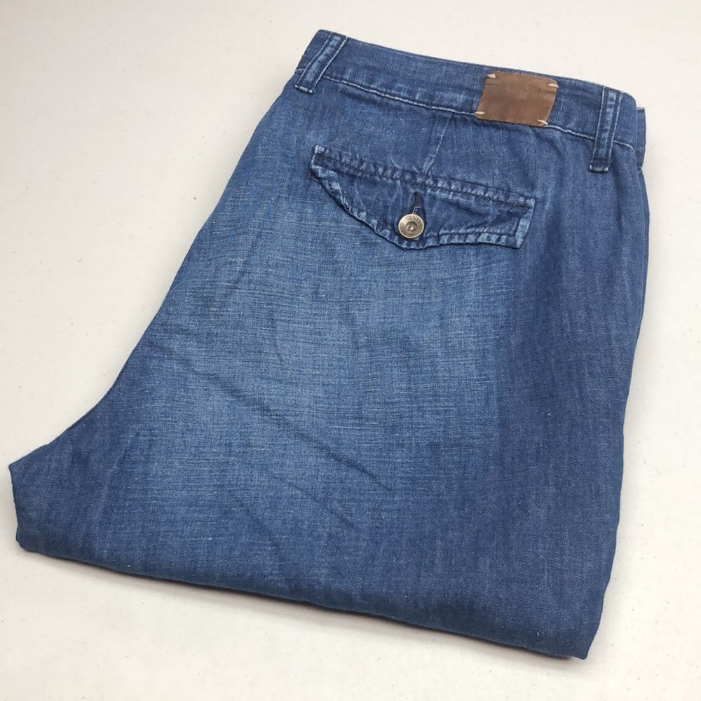 LINEN BLEND BANANA REPUBLIC WIDE LEG JEANS 32x30 😊